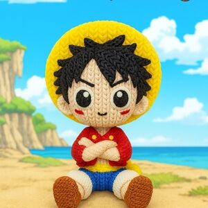 Pirate Figure – Straw Hat Hero – One Piece Inspired – Monkey D. Luffy